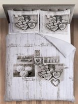 Dekbedovertrek All You Need is Love Maat: 2-Persoons (200 x 220 cm + 2 kussenslopen 60x70cm)