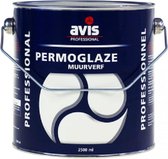 Avis Permoglaze muurverf wit - 2,5 liter