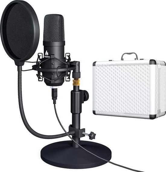 vervolgens rand straal Professionele condensator microfoon - podcast - zang - instrumentale  geluidsopnames -... | bol.com