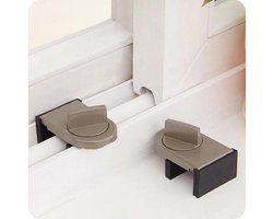 Raamslot - Window lock - Beveiliging - Raam - Inbraak - Slot - Schuifraam - Deurslot - 2 stuks