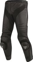 Dainese Misano Perf. Black Black Anthracite Leather Motorcycle Pants 54