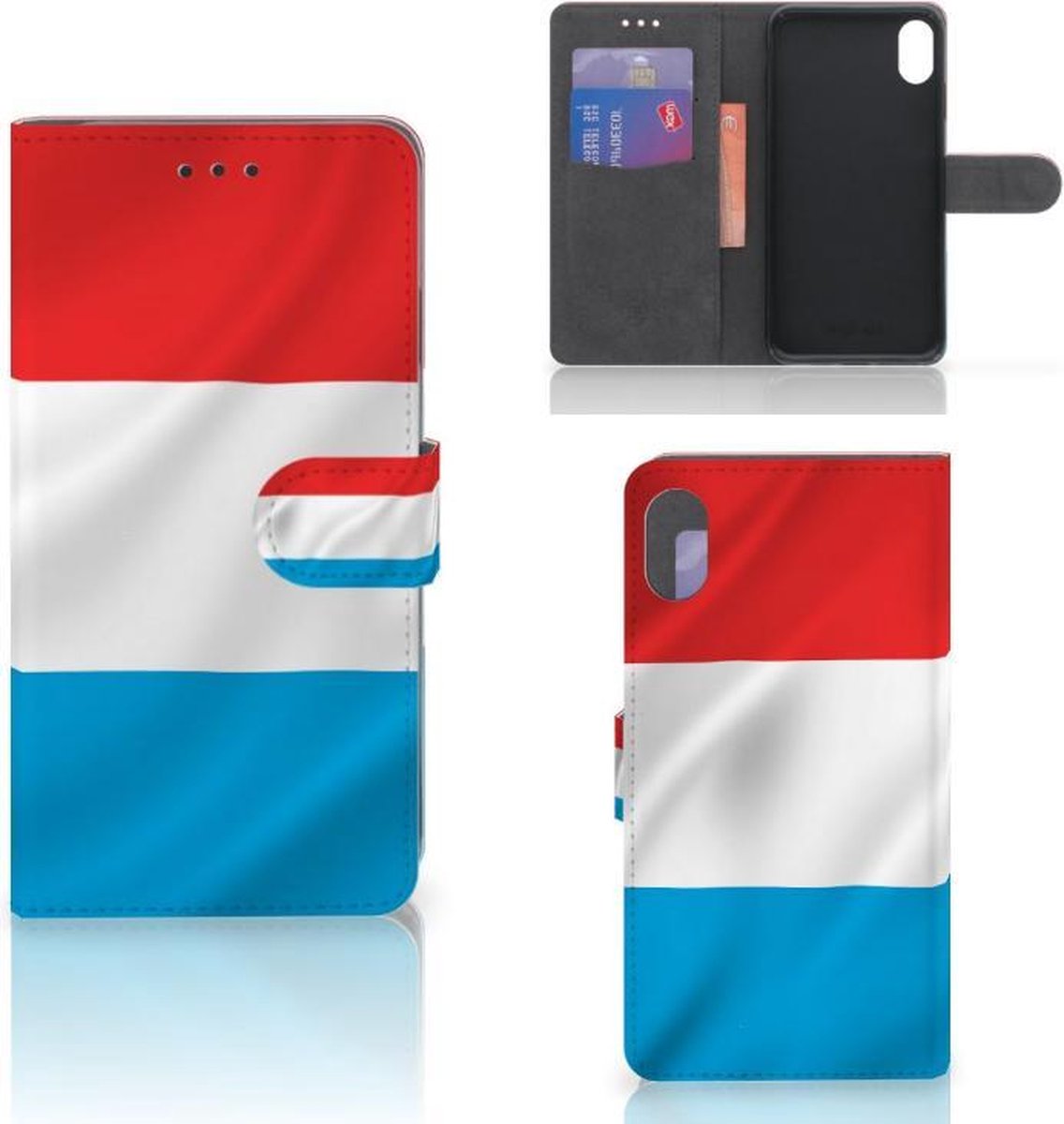 Apple iPhone Xs Max Bookstyle Case Luxemburg
