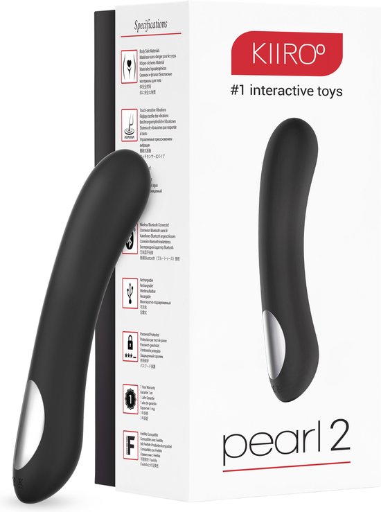 Foto: Kiiroo pearl 2 teledildonic vibrator zwart