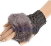 Dames Vingerloze handschoenen Grijs Maat One size