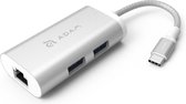 ADAM elements Casa eC301 USB-C naar Ethernet / USB-A Hub - Grijs
