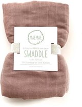 MaeMae Bamboe Swaddle - Misty Rose 120x120