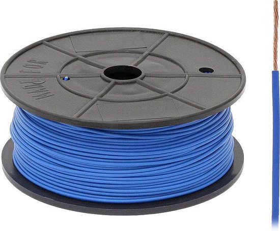FLRY -B kabel - 1x 1,00mm - Blauw - Per meter