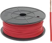 FLRY -B kabel - 1x 1,00mm - Rood - Rol 100 meter