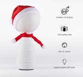 Lila LED lamp op batterijen,wireless charging, wit KERST PROMO + 1 extra RUBRUM-lamp (rood) GRATIS