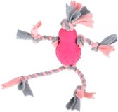 Little rascals flostouw pop met fleece roze (35X10X7 CM)