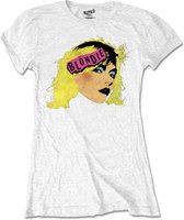 Blondie Dames Tshirt -S- Punk Logo Wit