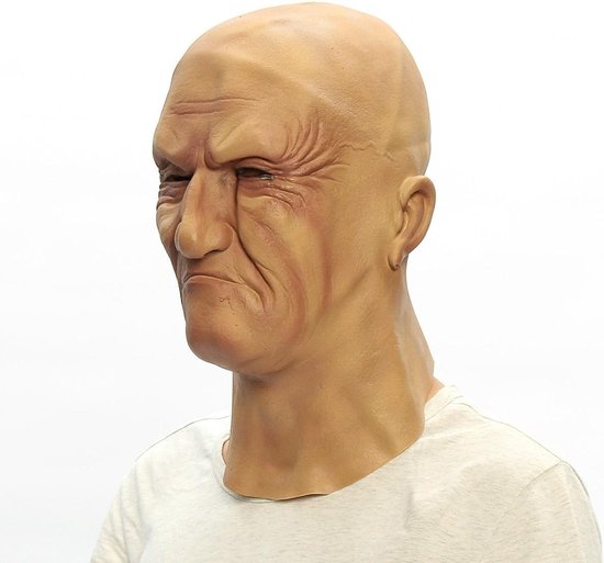 Realistische oude man masker vermomming Halloween fancy Bruiser Latex Party  Face Mask | bol.com