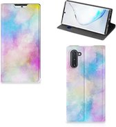 Bookcase Geschikt voor Samsung Galaxy Note 10 Watercolor Light