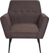 Fauteuil bruin (Incl Anti Kras Vilt 16st) / Loungestoel / Lounge stoel / Relax stoel / Chill stoel / Lounge Bankje / Lounge Fauteil