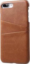 Casecentive Leren Wallet back case - Portemonnee hoesje - iPhone 7 / 8 Plus bruin