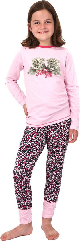 Pyjama Cute Leopards Panther Pink 158-164 | bol.com