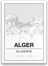 Poster/plattegrond ALGER - 30x40cm