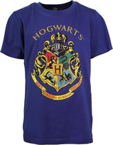 Harry Potter Hogwarts Embleem Kinder T-Shirt Blauw