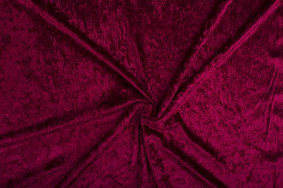 Velours de panne stof - Bordeaux rood - 10 meter | bol.com