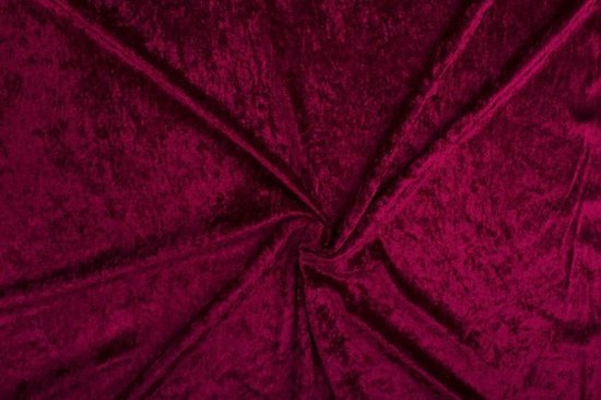 Boekhouder Zelden Warmte Velours de panne stof - Bordeaux rood - 10 meter | bol.com