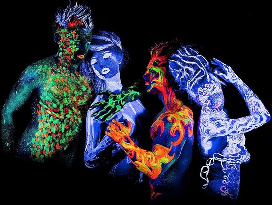 Paint and Sip - Paint in the Dark: UV Body Painting for Couples