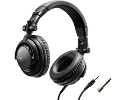 Hercules HDP DJ45 - Bedrade DJ Koptelefoon - 20-20.000 Hz - 95 dB @ 1 Vrms - 3,5mm / 6,35mm - Zwart