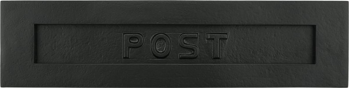 Briefplaat Post Zwart gietijzer Rochford - 80 mm