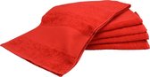 ARTG Towelzz® SPORTHANDDOEK Extra Lang - 30 x 140 cm - Set van 5 stuks - FIRE RED