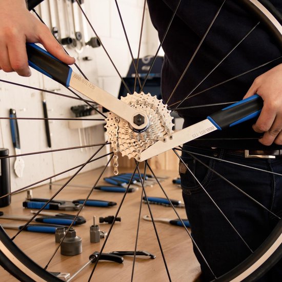 Fiets Cassetteverwijderingsset – Kettingzweep, Cranktrekker En Lockrings, Universeel Voor 7-11 Versnellingen, Stevig Staal
