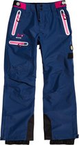 Superdry Slalom Slice Wintersportbroek - Maat S  - Vrouwen - blauw/paars/ roze