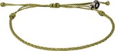 Chibuntu® - Olijf Groene Armband Heren - Twisted armbanden collectie - Mannen - Armband (sieraad) - One-size-fits-all
