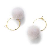 dames oorbellen | oorringen dames | goudkleurig | oorbellen met witte hanger | cadeau voor vrouw | kerstcadeau voor vrouwen | kerstcadeau