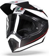 Agv AX9 Pacific Road Mat Zwart Wit Rood Integraalhelm - Motorhelm - Maat S