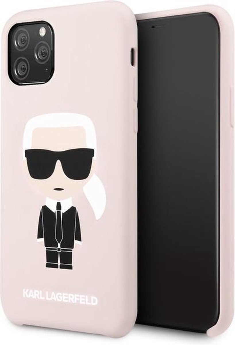 Apple iPhone 11 Pro Roze Karl Lagerfeld Backcover Body Iconic - Roze