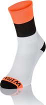 Winaar Orange Fietssokken Wit/Zwart/Oranje Maat M (42-44)