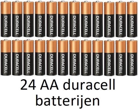 24 piles alcalines AA Duracell | bol.com