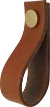 Handels and more wandhaak - leer - cognac