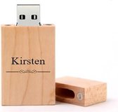 Kirsten naam kado verjaardagscadeau cadeau usb stick 32GB