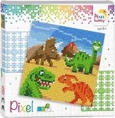 Pixelhobby set dinosaurussen - 4 kleine platen