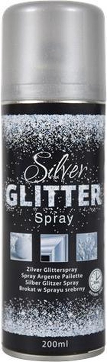 gegevens compact vertrekken Glitterspray | Spuitverf Met Glitter en Diamant Effecten | Zilver |Voor  Binnen en... | bol.com