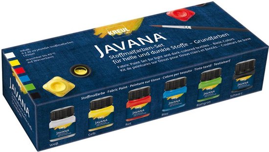 Javana textielverf set – Creative – Voor donkere stoffen