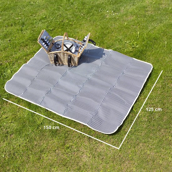 Panier de pique-nique complet Dutch Mountains - Deluxe pour 4 personnes, 24 pièces - avec linge et vaisselle pour 4 personnes