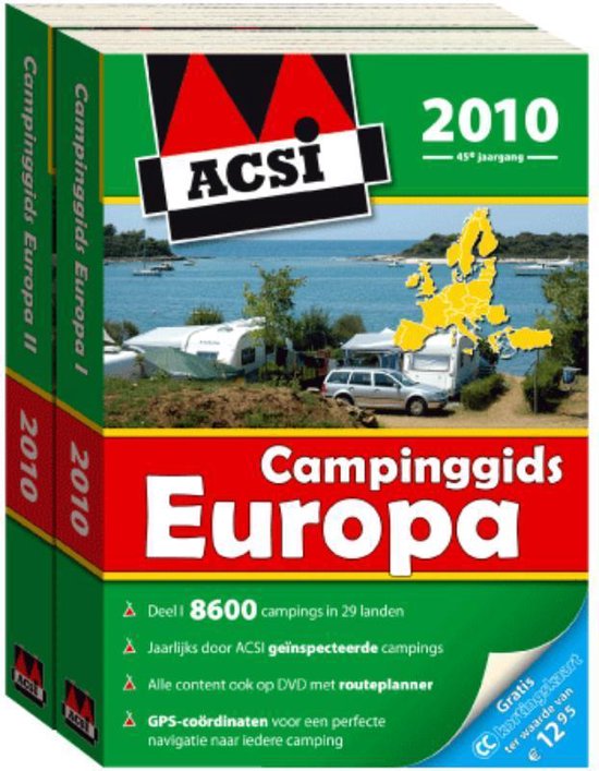 Cover van het boek 'ACSI Campinggids Europa 2010 1 en 2'