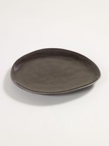 Assiette Serax Pure by Pascale Naessens - Ovale - M - 20x17x1,8 cm - 2 pièces - Gris
