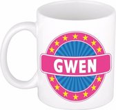 Gwen naam koffie mok / beker 300 ml - namen mokken