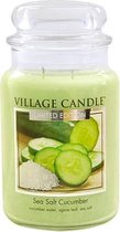 Village Candle Large Jar Geurkaars - Sea Salt & Cumcumber