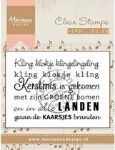 Marianne Design Stempel Kerstlied - Kling klokje (Nederlands) CS0946