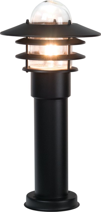 Het consensus Proportioneel Staande LED buitenlamp zwart 45 cm 230 volt | bol.com