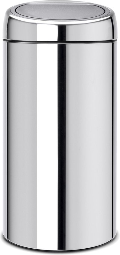 Brabantia Touch Bin Prullenbak Afvalscheiding - 2 x 20 liter - Brilliant Steel