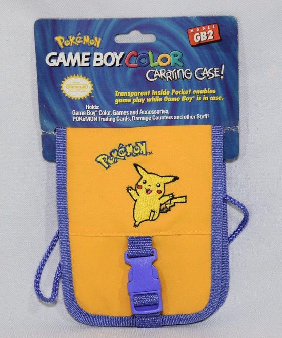 Nintendo Gameboy Color carrying case Pokémon Geel - Gameboy case | bol